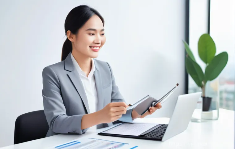 세무사와 소득세 신고 - **Prompt:** A young Vietnamese professional, late 20s to early 30s, male or female, dressed in smart...