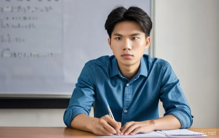 세무사 모의고사 활용 전략 - **Prompt for "Acceleration Phase":** A highly focused image of a Vietnamese professional, mid-twenti...