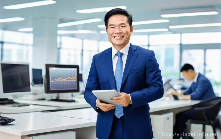 세무사와 세무 리스크 관리 - **Prompt 2: Navigating the Digital Tax Landscape of Vietnam**
    An energetic Vietnamese small busi...