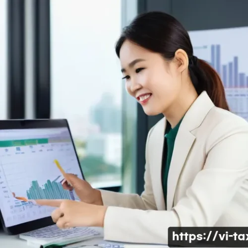 Home 25 세무사와 세무 보고서 작성법 - **Prompt:** A young Vietnamese female entrepreneur in her late 20s, dressed in smart business casual...